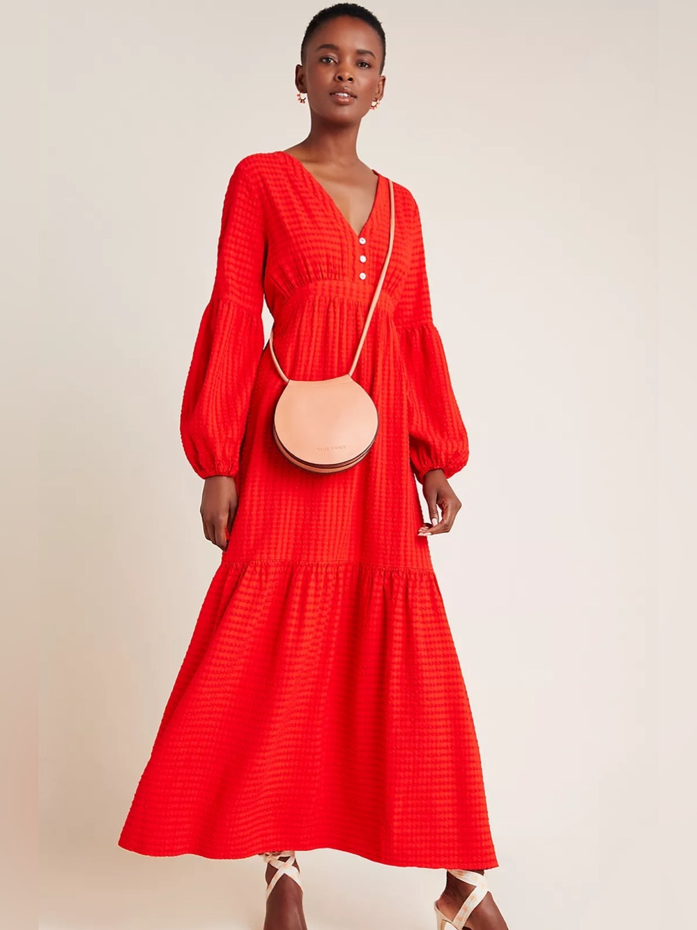 Alisha Tiered Maxi Dress from Anthropologie Sz L